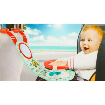 Kierownica dla dzieci do samochodu auta mata interaktywna dźwięki światła LED