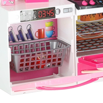 Mebelki dla lalek kuchnia 4 segmenty dźwięki LED 48cm