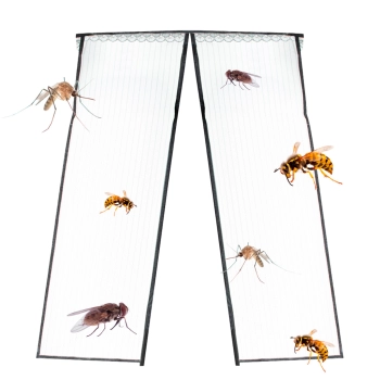 Moskitiera siatka magnetyczna na drzwi 160x230cm CZARNA