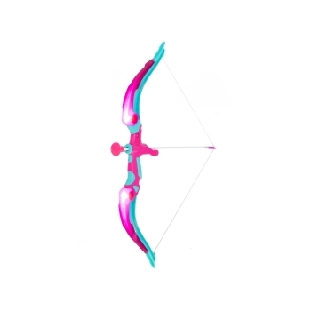 Łuk ze strzałami i tarczą zestaw strzelecki różowy