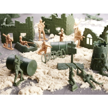 Żołnierzyki baza wojskowa figurki zestaw 114el.