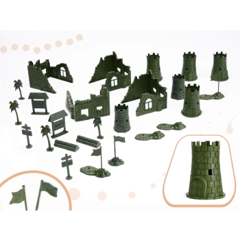 Żołnierzyki baza wojskowa figurki zestaw 114el.