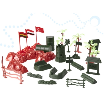 Żołnierzyki baza wojskowa figurki zestaw 307el.