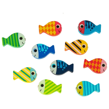 Liczydło drewniane rybki łowienie rybek alfabet cyfry