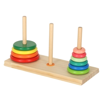 Piramida drewniana z podstawą wieża sorter