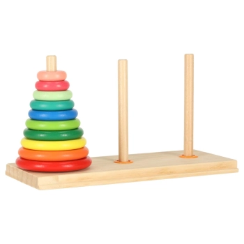 Piramida drewniana z podstawą wieża sorter