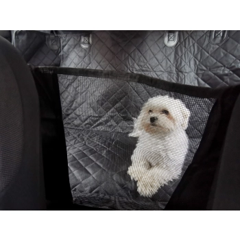 Mata dla psa do samochodu na siedzenie wodoodporna czarna