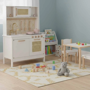 Kuchnia dla dzieci drewniana MDF retro z akcesoriami BOHO 100cm