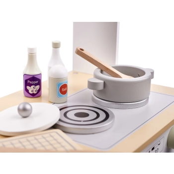 Kuchnia dla dzieci drewniana MDF MODERN CLASSIC akcesoria 82cm