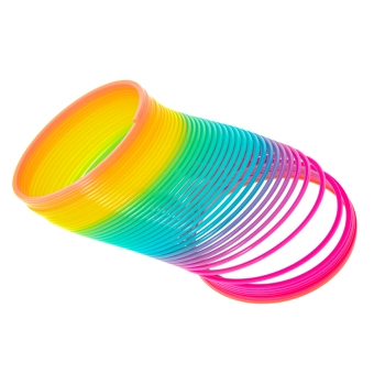 Sprężynka magiczna tęczowa rozciągana okrągła