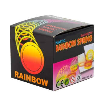 Sprężynka magiczna tęczowa rozciągana okrągła