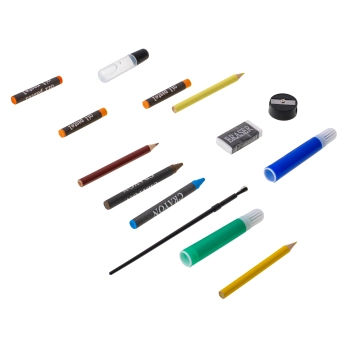 Zestaw do malowania dla dzieci artystyczny plastyczny pędzle kredki mazaki 168el + walizka