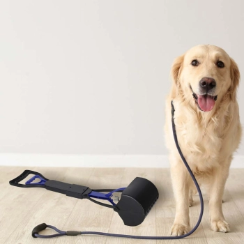 Łopatka do zbierania odchodów kupozbieracz niebieski