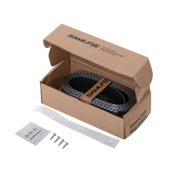 Dokładka zderzaka osłona uniwersalna spoiler carbon 2,5m czarna