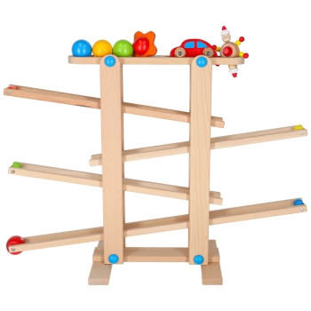 Tor kulkowy drewniany kulodrom montessori XXL