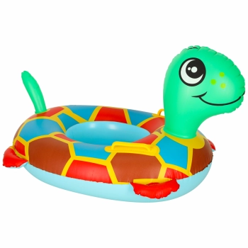 Kółko do pływania dla niemowląt koło pontonik dla dzieci dmuchany z siedziskiem materac żółw 15kg