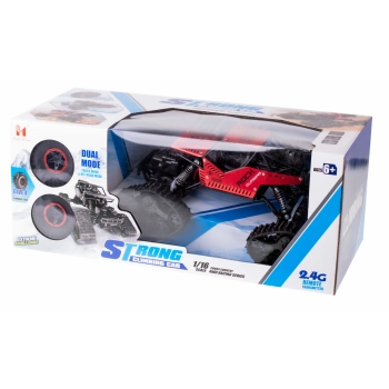 Samochód zdalnie sterowany na pilota RC Rock Crawler 4x4 LHC012 auto 2w1 czerwony