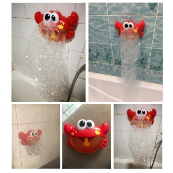 Generator baniek piany zabawka do kąpieli krab