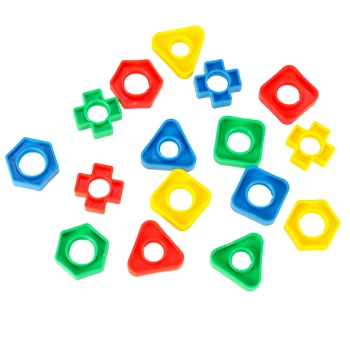 Klocki konstrukcyjne edukacyjne śruby montessori 30 elementów