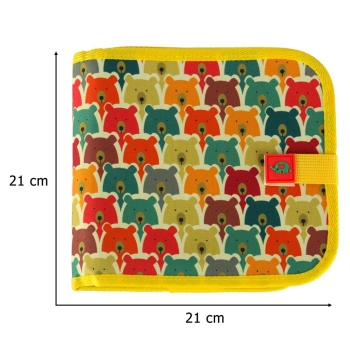 Tablica kredowa przenośna miękka książeczka notes szkicownik miś