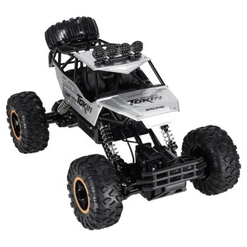 Samochód zdalnie sterowany na pilota RC Rock Crawler 1:12 4WD METAL srebrny