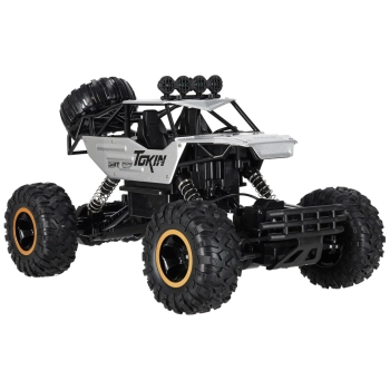 Samochód zdalnie sterowany na pilota RC Rock Crawler 1:12 4WD METAL srebrny