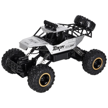 Samochód zdalnie sterowany na pilota RC Rock Crawler 1:12 4WD METAL srebrny