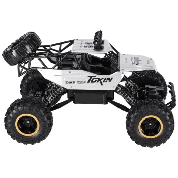 Samochód zdalnie sterowany na pilota RC Rock Crawler 1:12 4WD METAL srebrny
