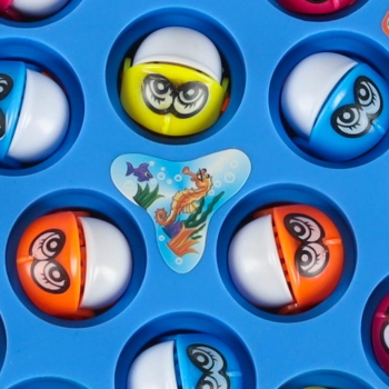 Gra zręcznościowa rodzinna rybki łowienie 15 rybek + 4 wędki