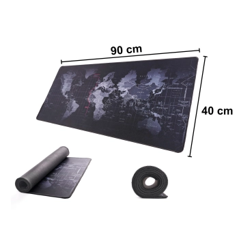 Podkładka pod mysz na biurko mata mapa świata 40x90cm