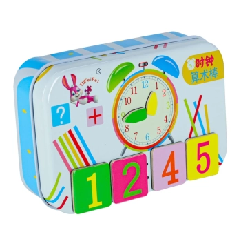 Zestaw edukacyjny nauka zegarka liczenia dodawania dla dzieci zegar do nauki godzin czasu