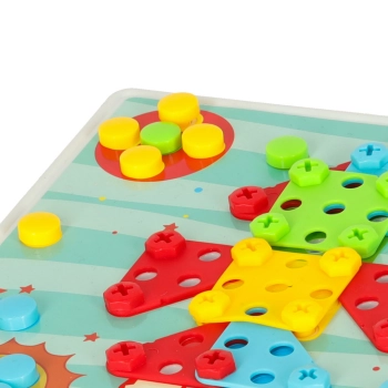 Wkrętarka wiertarka śrubki klocki konstrukcyjne zestaw majsterkowicza walizka 261 elementów