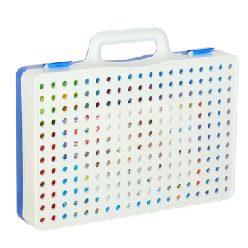 Wkrętarka wiertarka śrubki klocki konstrukcyjne zestaw majsterkowicza walizka 151 elementów