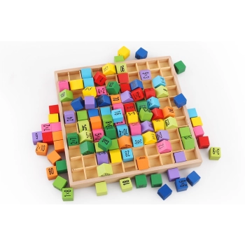 Zestaw edukacyjny nauka liczenia tabliczka mnożenia do 100 kwadratowa