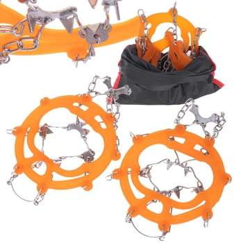 Raczki na buty antypoślizgowe turystyczne z kolcami łańcuchy pokrowiec roz. 39-45