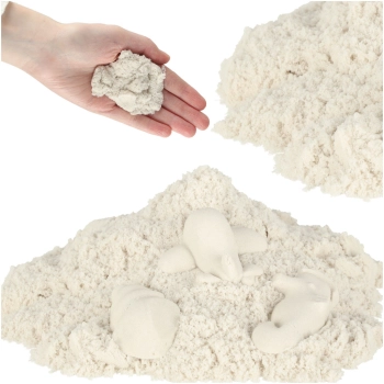 Piasek dla dzieci 1kg w woreczku biały