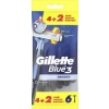Gillette Blue 3 Smooth Maszynki Jednorazowe 6 szt.