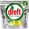 Dreft Platinum Lemon All in One 22 szt