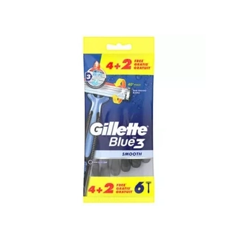 Gillette Blue 3 Smooth Jednorazowa Maszynka do Golenia 6 szt.