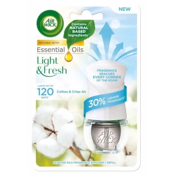 Air Wick Cotton & Crisp Air Elektryczny Odświeżacz Komplet