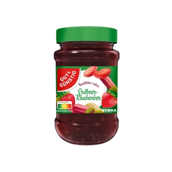 G&G Konfitura Extra Truskawka Rabarbar 450 g