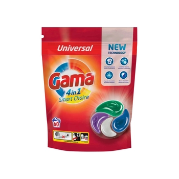 Gama 4 in 1 Universal Kapsułki do Prania 60 szt.