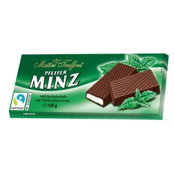 Maitre Truffout Czekolada Nadziewana Miętowa 100 g
