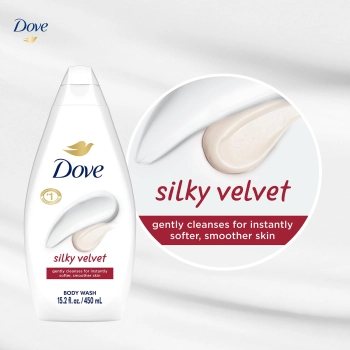 Dove Silky Velvet Żel pod Prysznic 450 ml