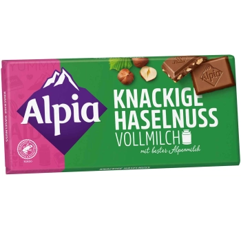 Alpia Haselnuss Vollmilch Czekolada Mleczna z Orzechami 100 g