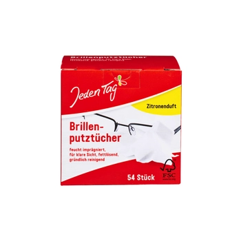 Jeden Tag Chusteczki do Czyszczenia Okularów 54 szt.