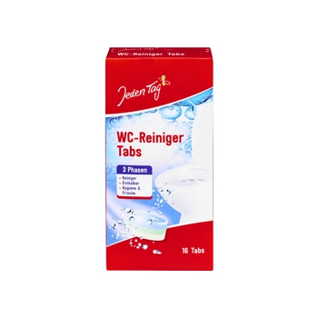 Jeden Tag WC-Reiniger Tabletki do Czyszczenia Toalety 16 szt.