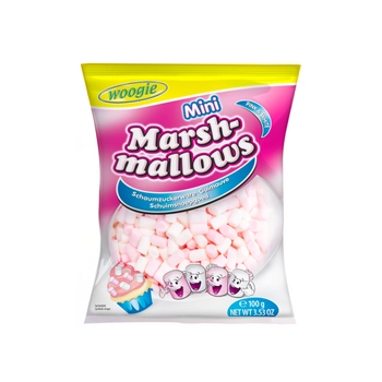 Woogie Marshmallows Mini Pink & White 100 g