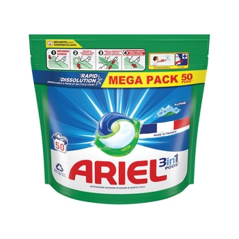 Ariel Alpine 3 in 1 Kapsułki do Prania 50 szt.