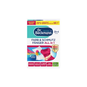 Dr.Beckmann Chusteczki Wyłapujące Kolor i Brud All in 1 24 szt.